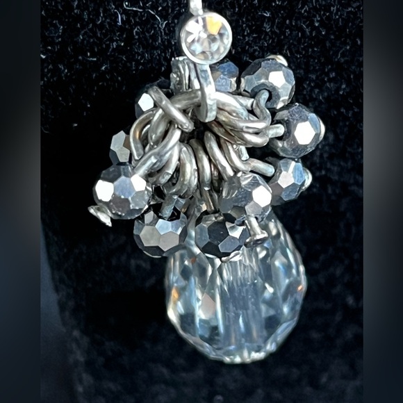 Simply Vera Vera Wang Silver Crystal Cluster Earrings - Picture 4 of 10